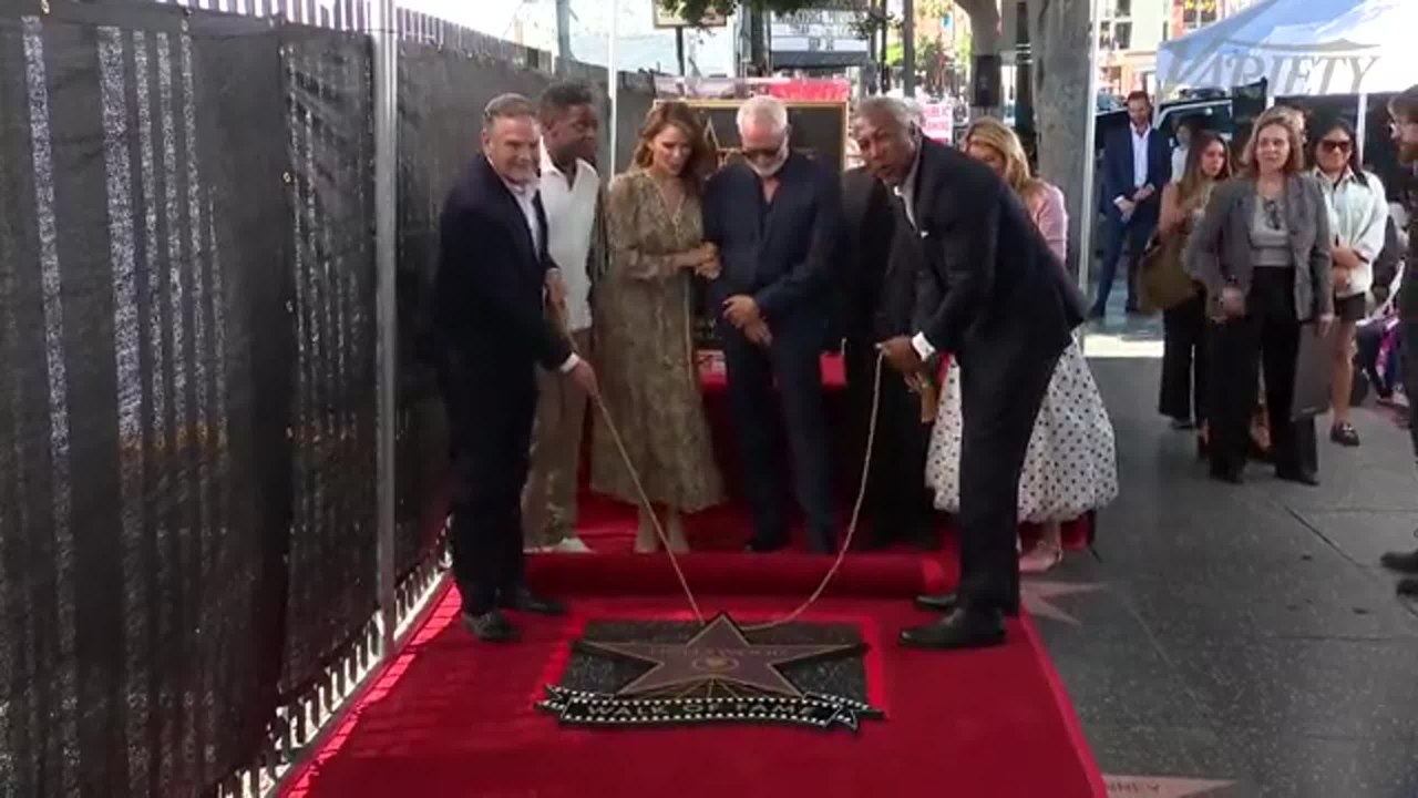 Bradley Whitford star unveiling on the Hollywood Walk of Fame - video ...