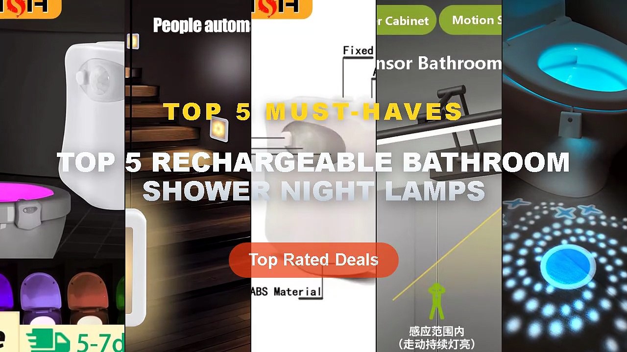 Why Everyone Is Buying Top 5 Rechargeable Bathroom Shower Night Lamps ...