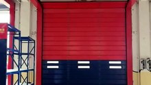 What are the advantages of high-speed doors compared to sectional doors?
