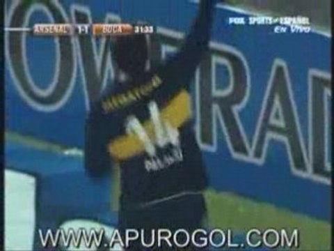 Arsenal 1 Boca 3 Goles Palermo Palacio Battaglia Sava