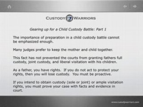 Child Custody for Fathers - Custody Tip 102 Dads Custody