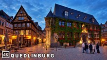 Quedlinburg Evening Walk in Germany’s UNESCO Fairytale Old Town 4K