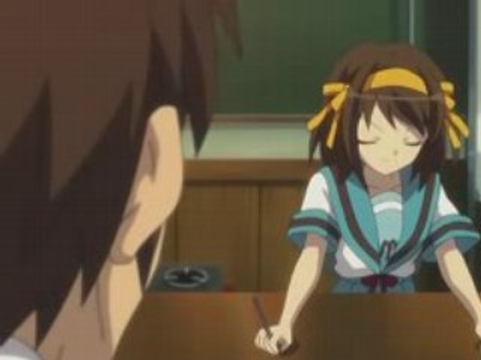 Penspinning in Suzumiya Haruhi no Yûutsu