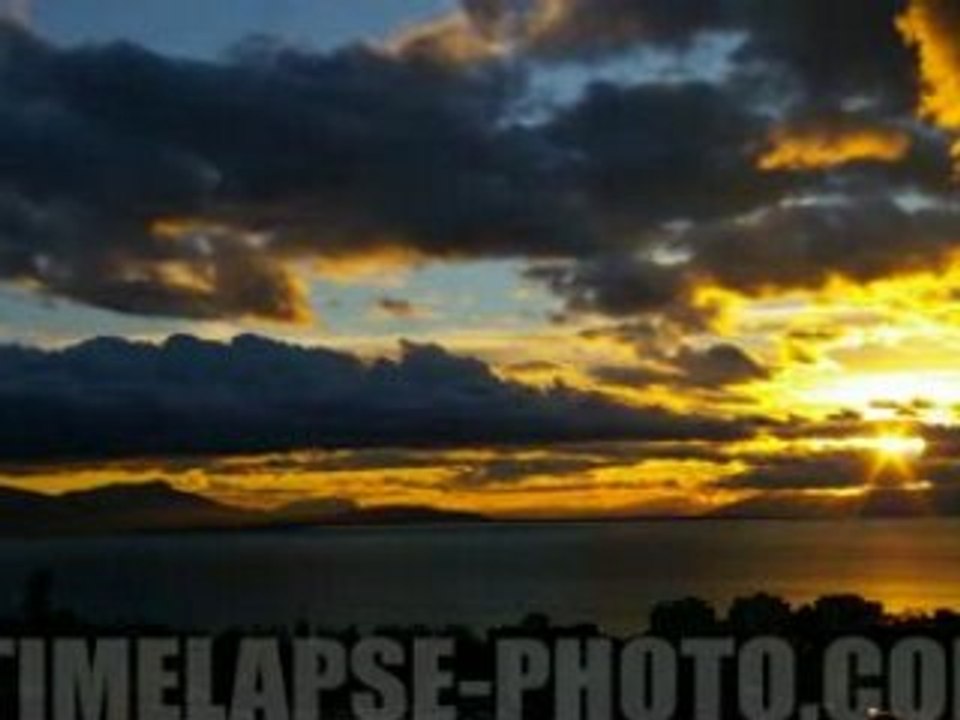Coucher de soleil Lausanne (Timelapse)