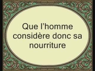 Sourate 80: Abasa (sourate Il s'est renfrogné)