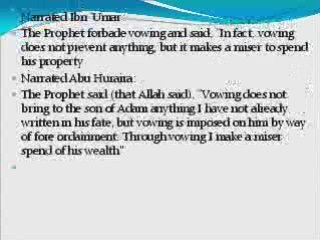 Divine Will (Qadar)Hadiths