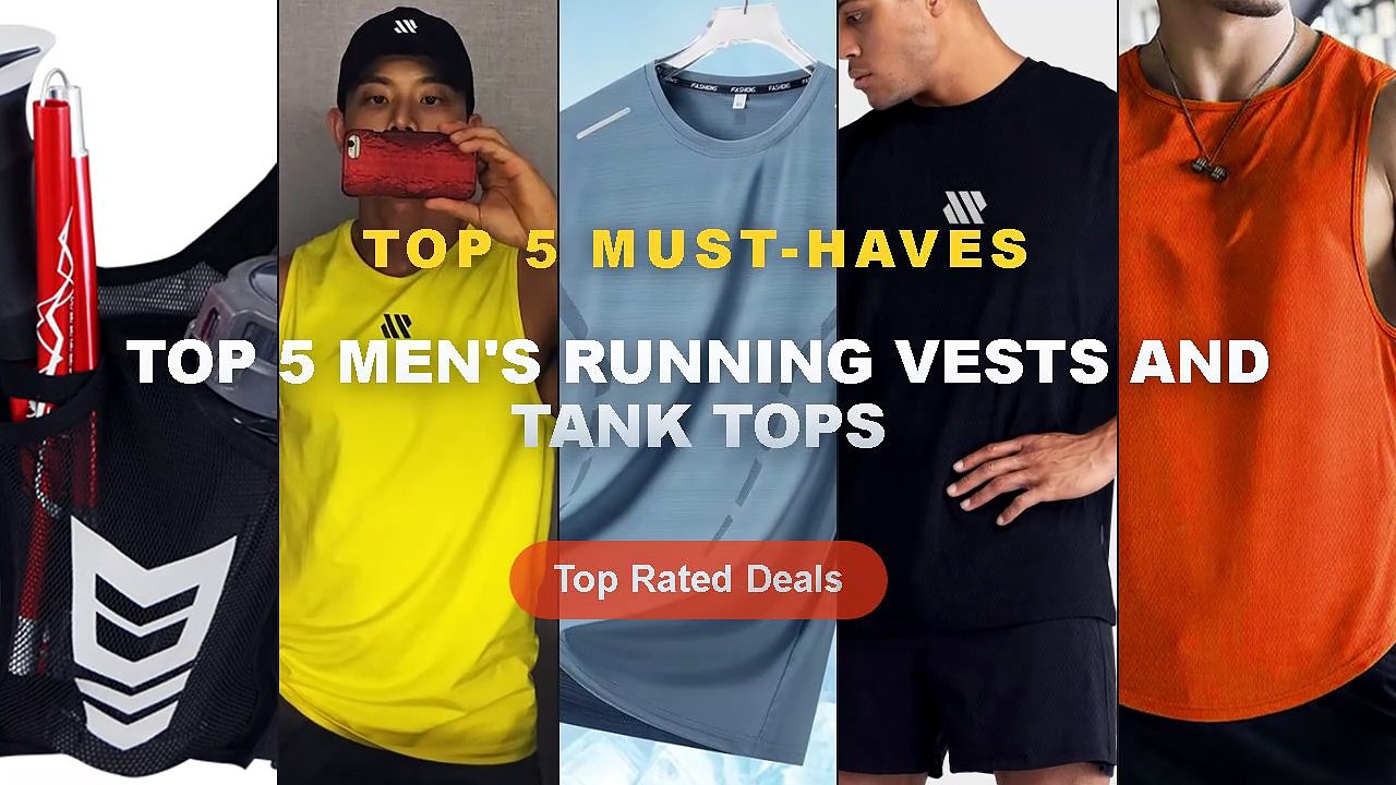 Best Top 5 Men's Running Vests And Tank Tops on AliExpress | Review - 2024 new Men Tank Tops Sleeveless Shirt Polyester ...