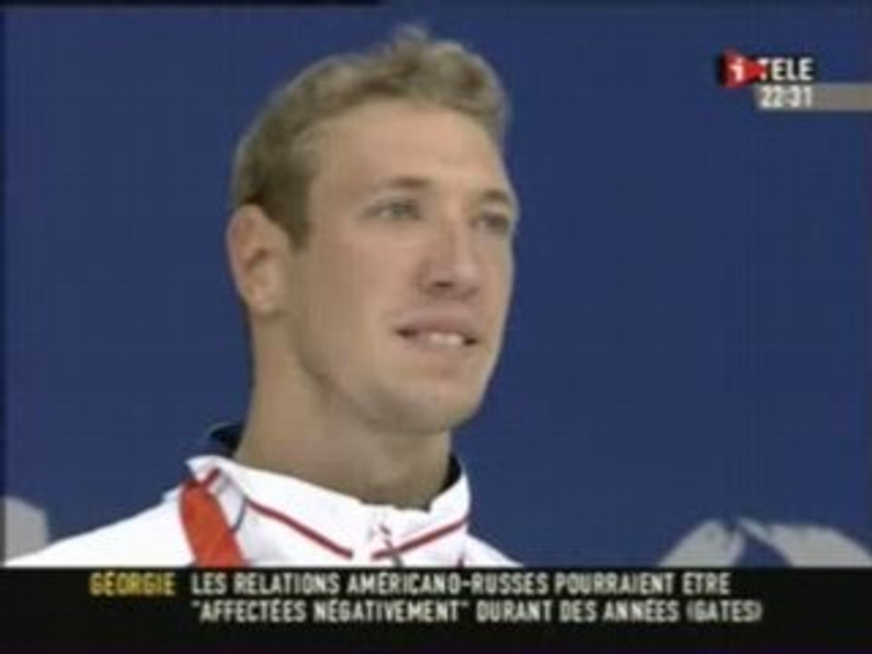 Famille d'alain bernard medaille d'or 100 m nage libre