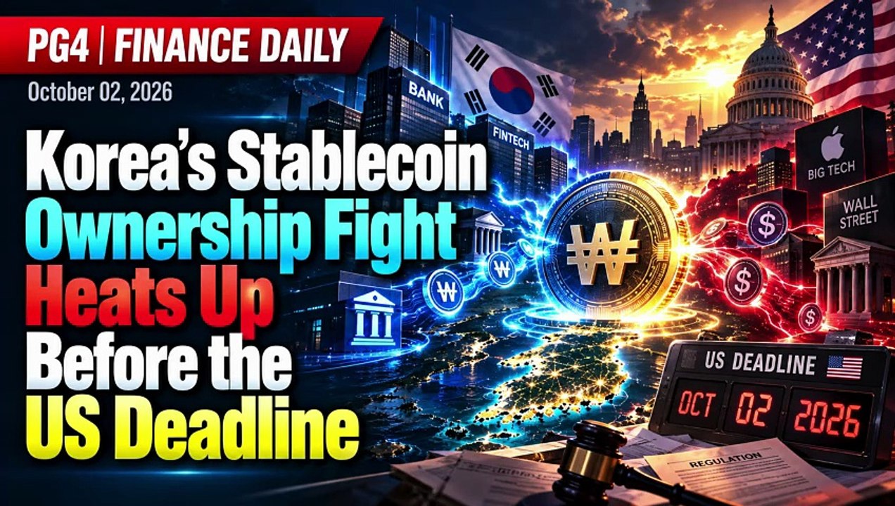 Korea's Stablecoin Ownership Fight Heats Up Before the US Deadline | October 02 2026 | Finance Daily