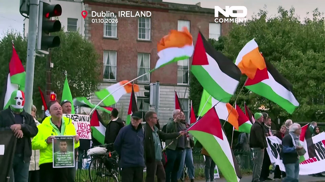 Proteste vor Dubliner Stadion gegen Nations-League-Spiel Irland gegen Israel