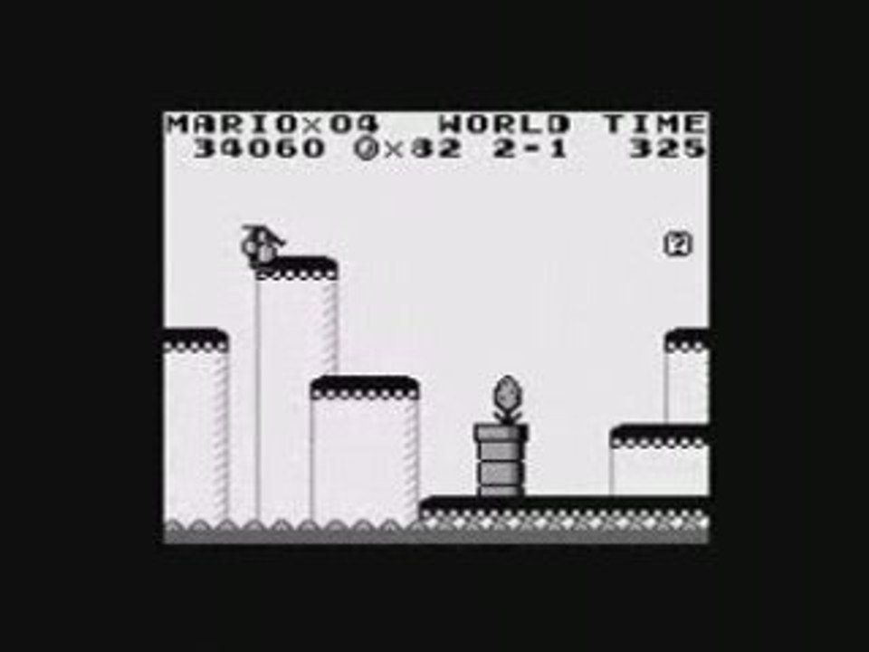 Super Mario Land : exemple d'un niveau