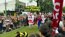Mais um pouco da Corrida de Mascotes #corrida #treino #proerd #mascote #fypシ