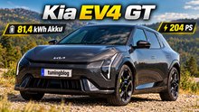 Kia EV4 GT Elektro-Kompaktwagen Dark-Penta-Metallic mit 81,4 kWh
