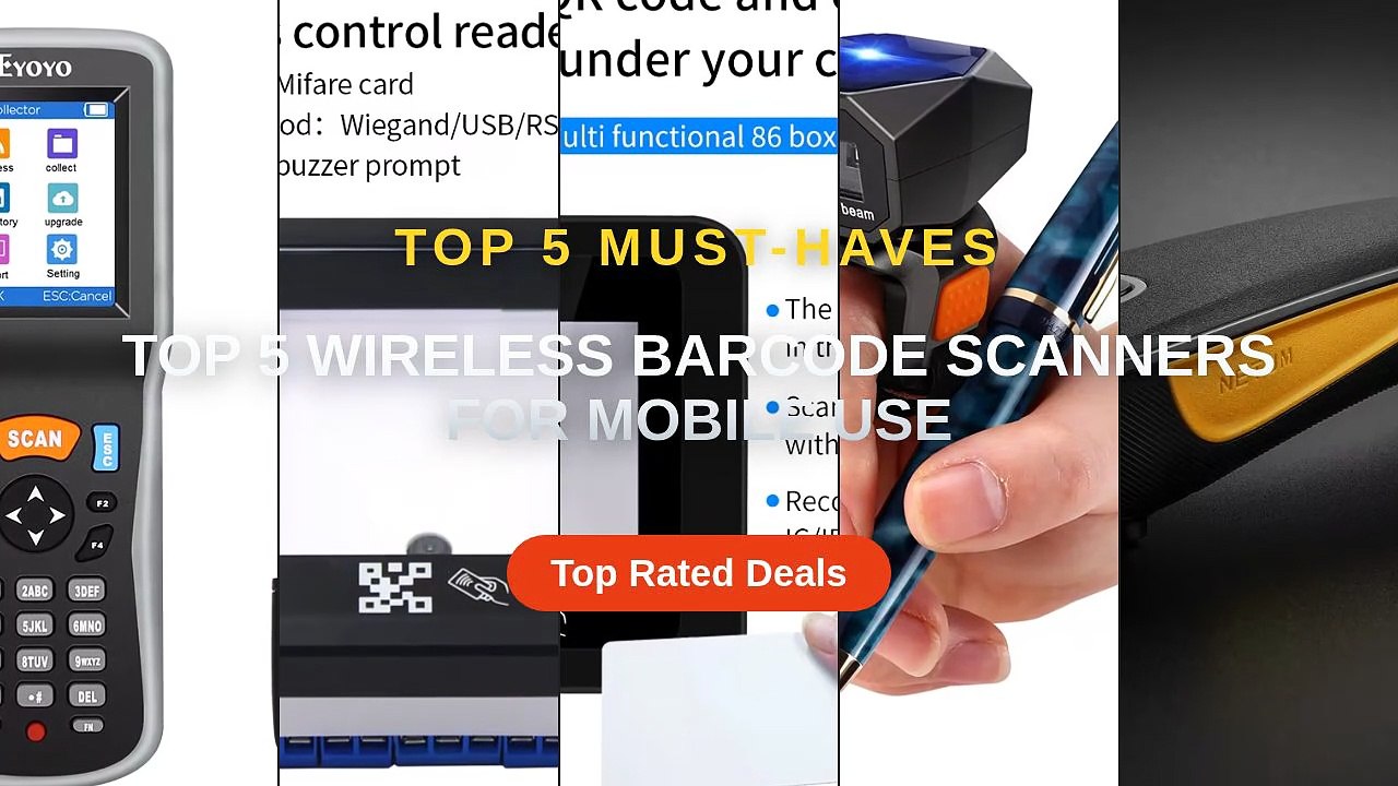 Cheap & Best Top 5 Wireless Barcode Scanners For Mobile Use Unboxing ...