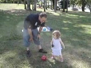 Apprentissage du foot sur les bords du Léman