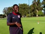 Michael Bradley and Freddy Adu Nike Soccer Challenge!