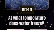 At what temperature does water freeze