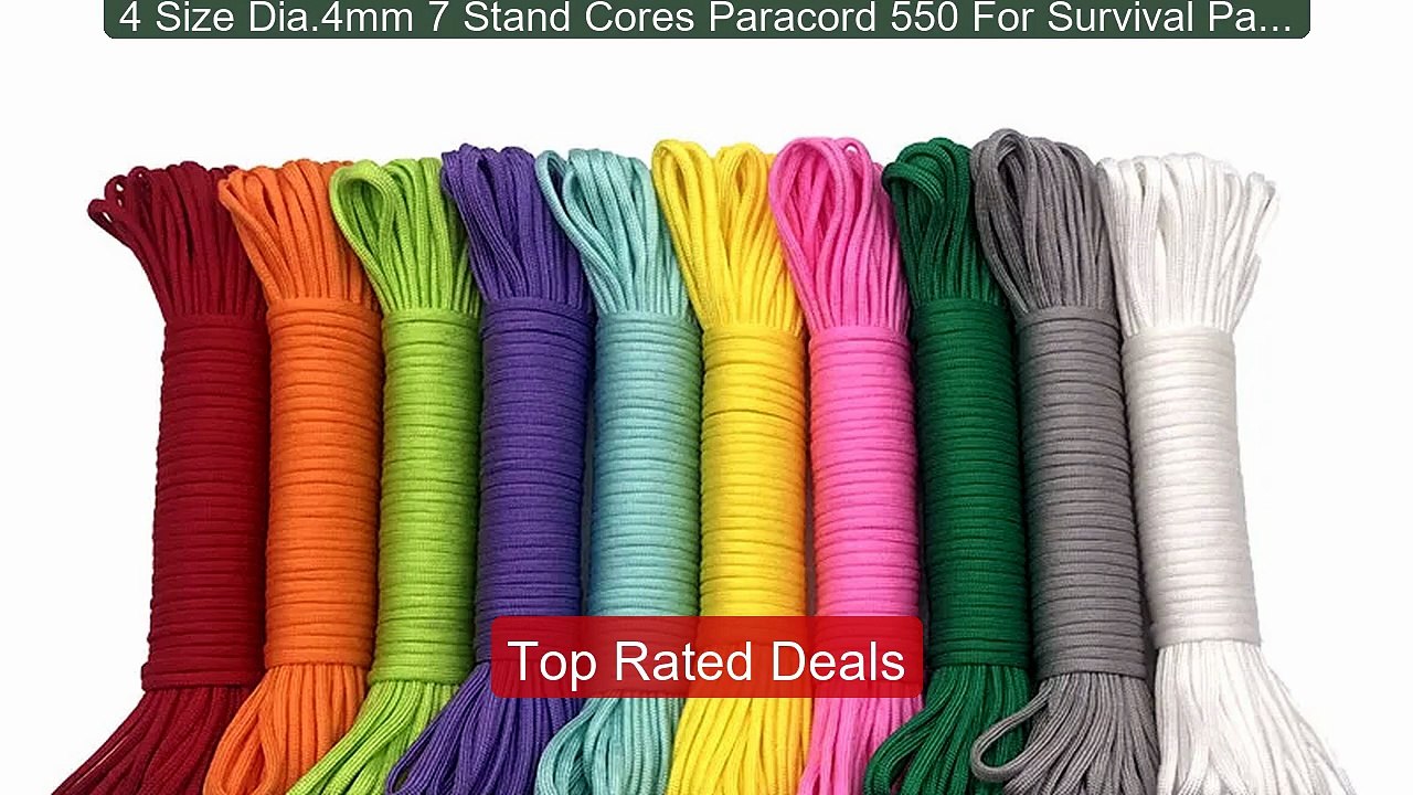 4 Size Dia.4mm 7 Stand Cores Paracord 550 For Survival Parach... -- Amazing Value 2026 | Must Have!