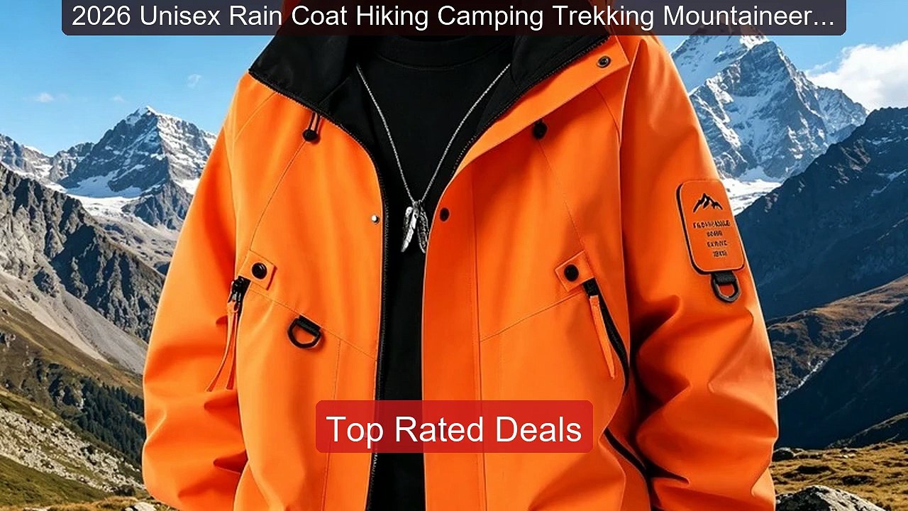 2026 Unisex Rain Coat Hiking Camping Trekking Mountaineerin... -- Top Pick 2026 | Unbeatable Price!