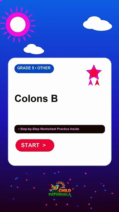 Grade 5 Colons B Practice Worksheet Tutorial - video Dailymotion