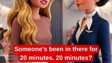WHO’S IN THE BATHROOM?! 😳✈️ Easy English Conversation