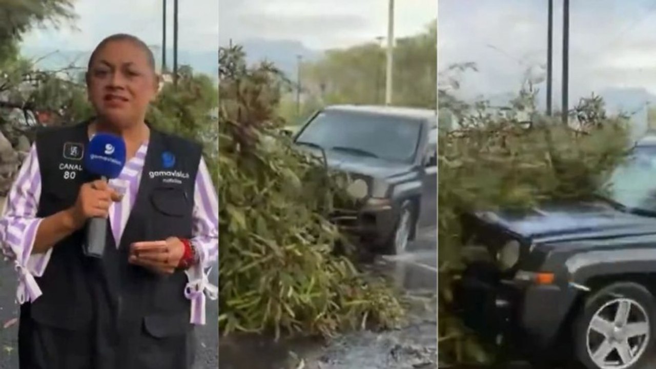 Camioneta arrolló a equipo de televisión en vivo durante una cobertura