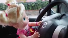 Baby Alive Canım Bebeğim Araba ile Bim Market Alışverişine Gidiyor Abur Cubur Alışverişi Yapıyor