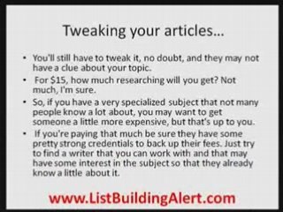 List Building and Blogging