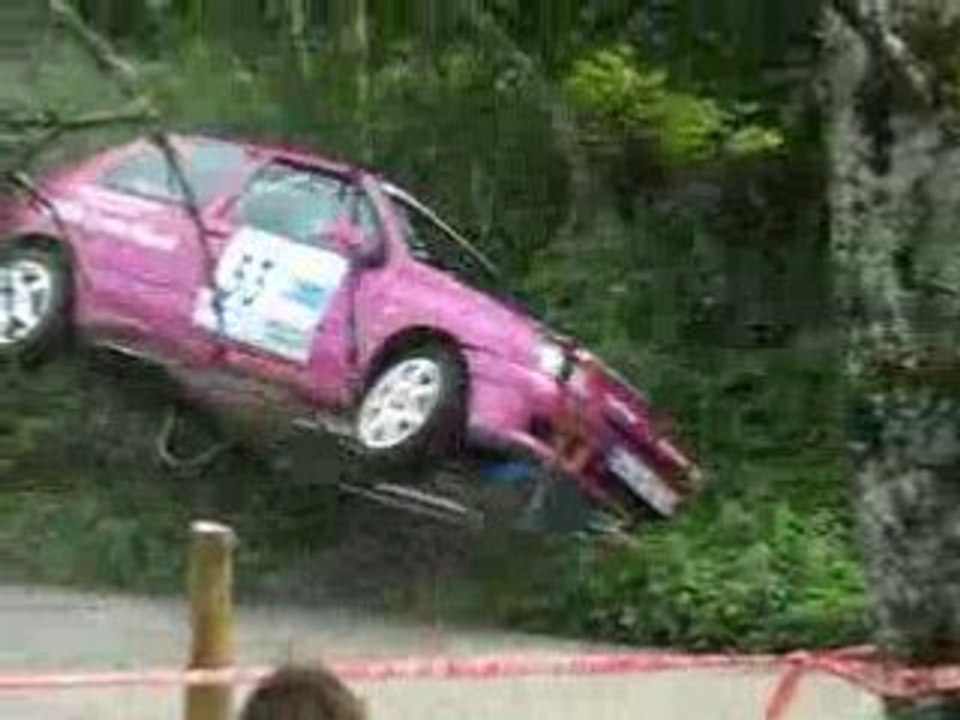 Ptit accident rallye de la chartreuse 2008