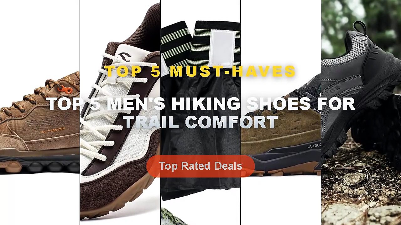 Top 5 Best Top 5 Men's Hiking Shoes For Trail Comfort (Must Have!) - Tied 38 47 Size 48 Walking Badminton Shoes Man Bran...