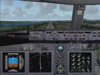 Boeing 737 Bergen landing