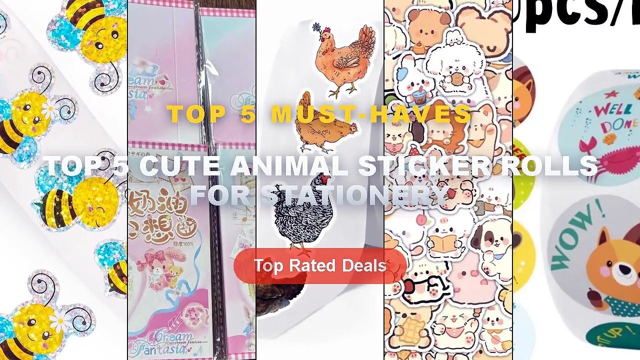 Best Top 5 Cute Animal Sticker Rolls For Stationery on AliExpress ...