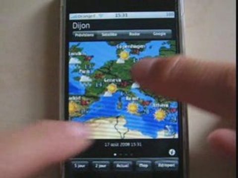Fizz weather sur iPhone