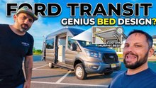 Ford Transit Super Lounger: Custom Murphy Bed Van Tour