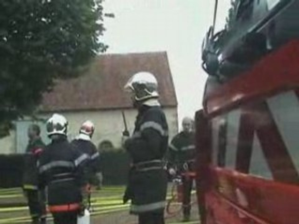 Intervention feu de manoir