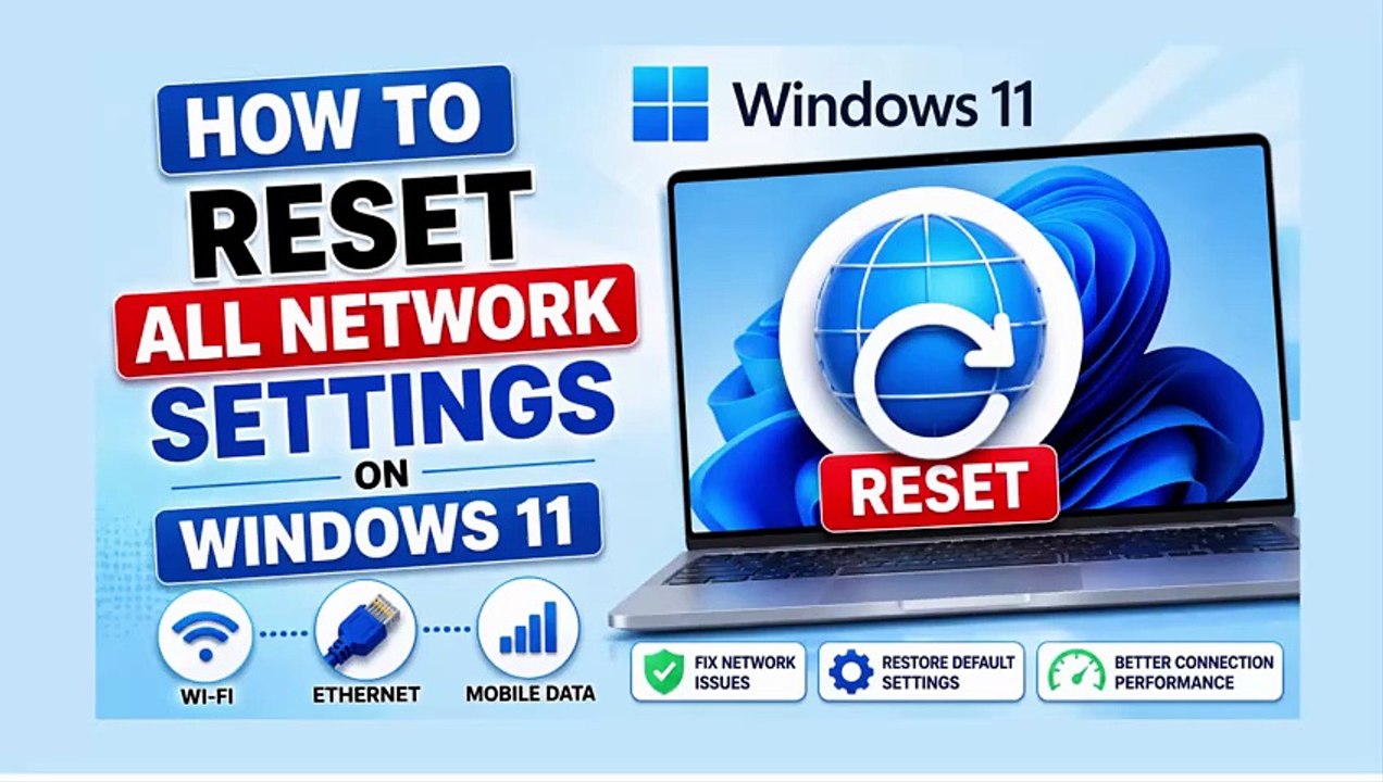 How to Reset All Network Settings on Windows 11 | Easy Guide - video ...