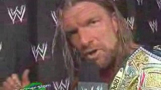 Triple H comments on defeating Khali at SummerSlam