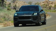 Porsche Cayenne S in Quartzite Grey Metallic on the road