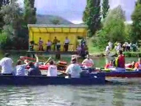 joutes nautique: double casse: lanzas boisson