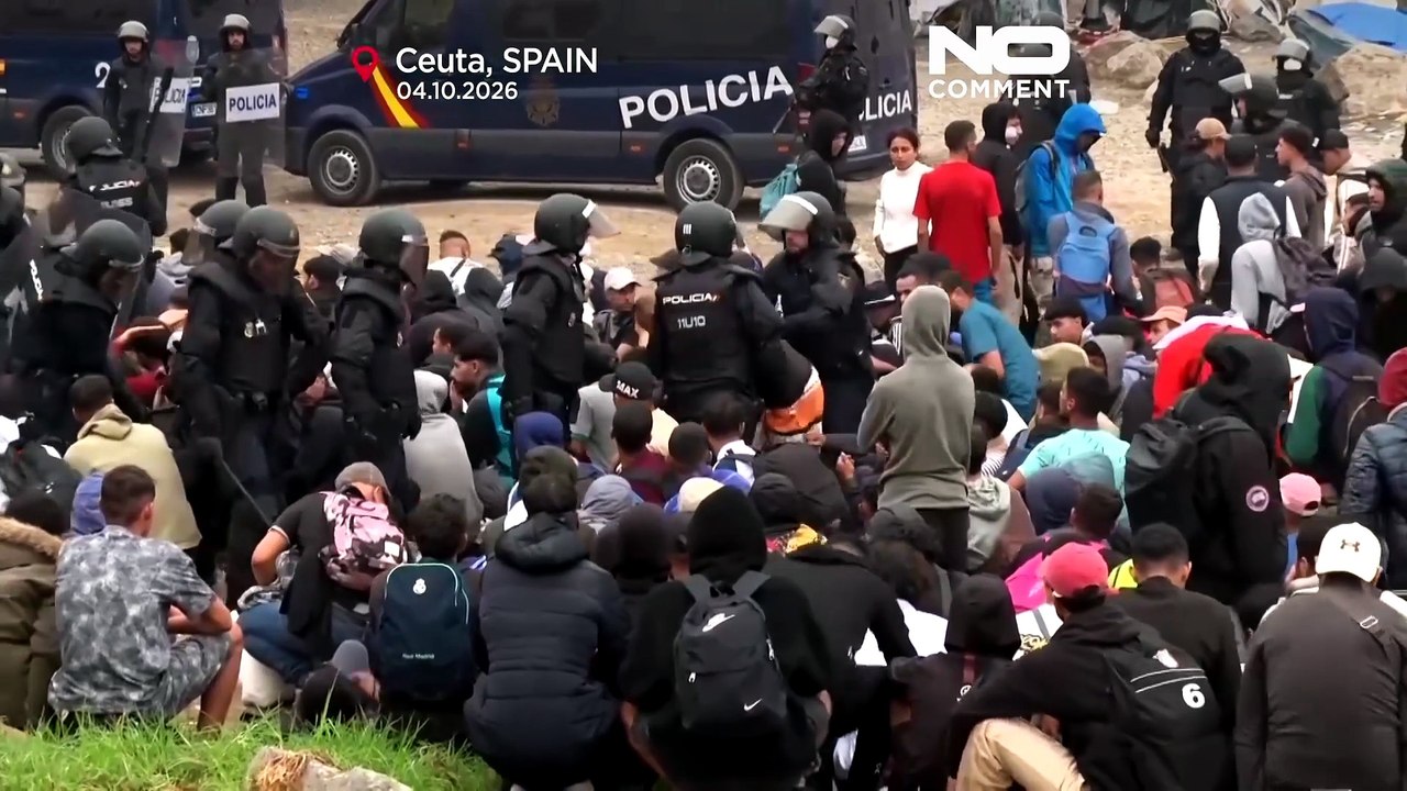 Spanische polizei räumt strandlager in ceuta mit mehr als 3.000 migranten
