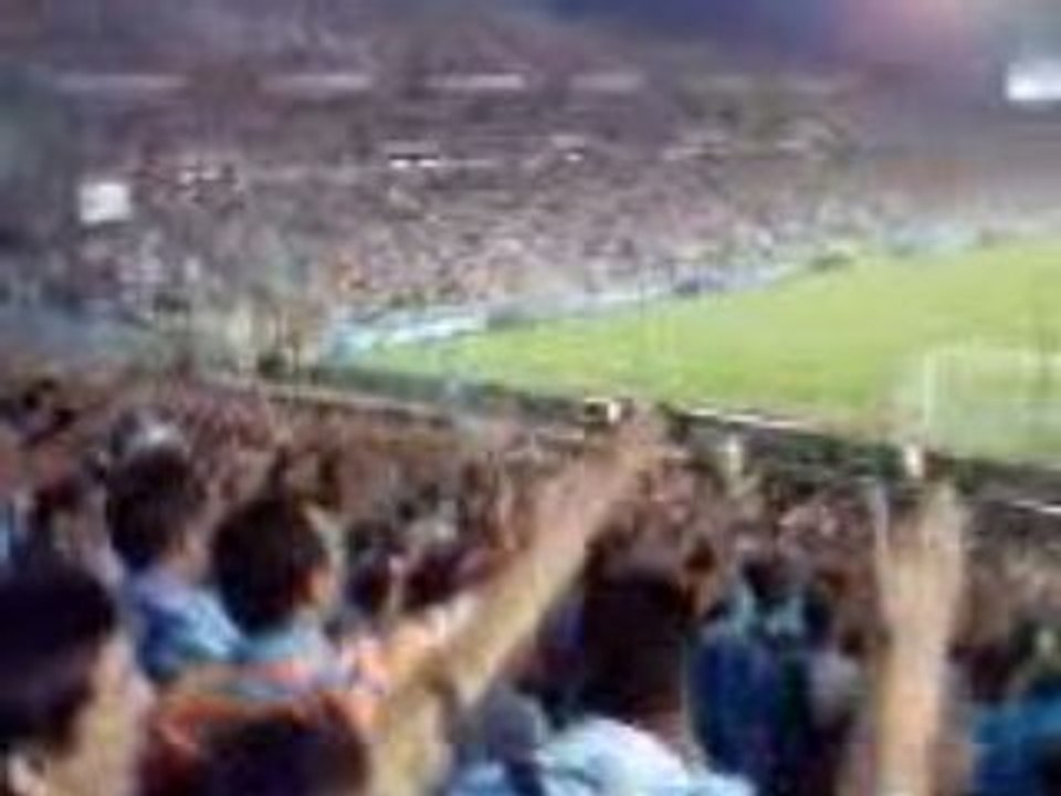 OM-auxerre  aux armes avant l'entrée des joueurs