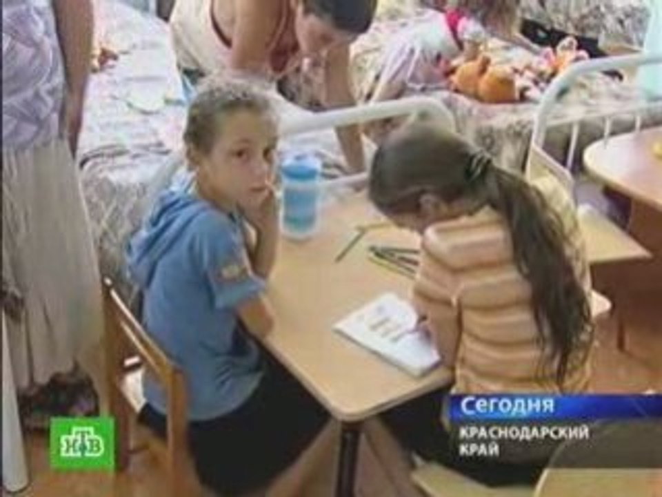 Беженцы приходят в себя в Анапе