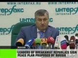 Breakaway republics sign peace plan
