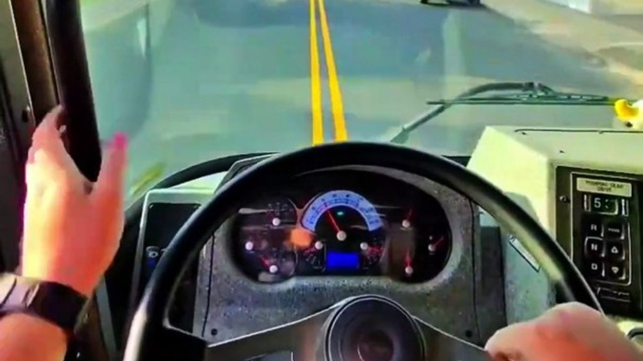 Inside The Cab Of A Fire Engine Rushing To A Highway Fire | First ...