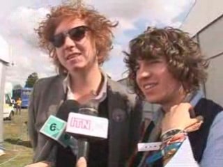 The Kooks backstage V festival on performing in America