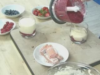 Tiramisu de fruits rouges en verrine