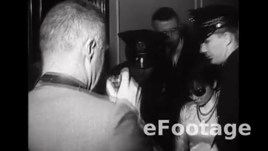 Madame Nhu in Los Angeles, interview 1963, leaving doctors office ''Do you feel defeated?"