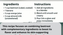 Beetroot Glow Smoothie (Vibrant Skin & Circulation)