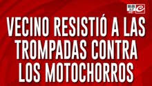 Vecino resistió robo a las trompadas y puso en fuga a los delincuentes