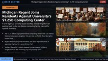 Michigan Regent Joins Revolt Against University's $1.25B Data Center